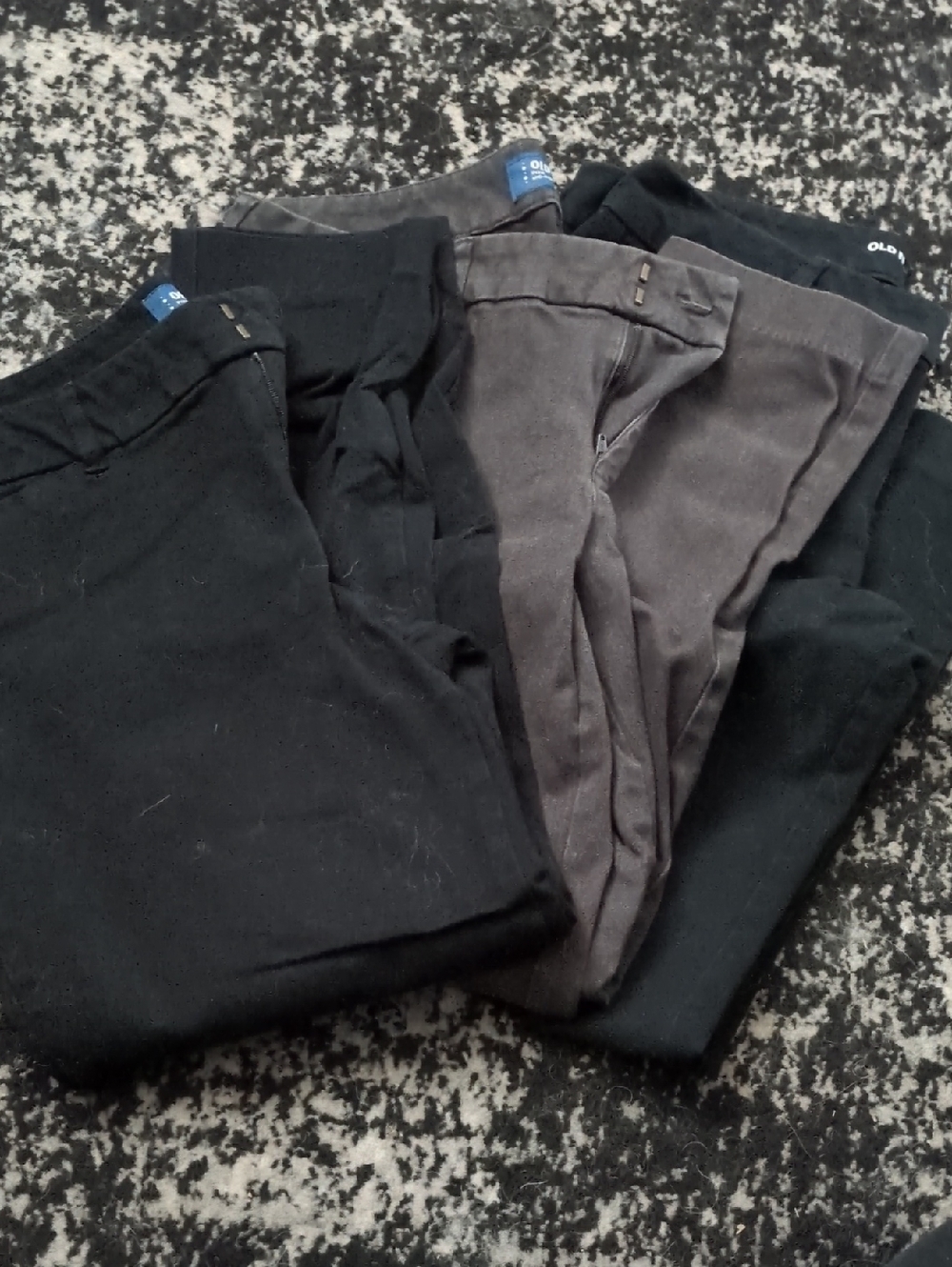 Old Navy Women's Black and Mid Rise Gray Pixie Bundle